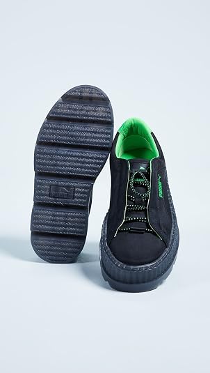 PUMA x Fenty Cleated Creeper Suede, Puma Black/Green Gecko/Black